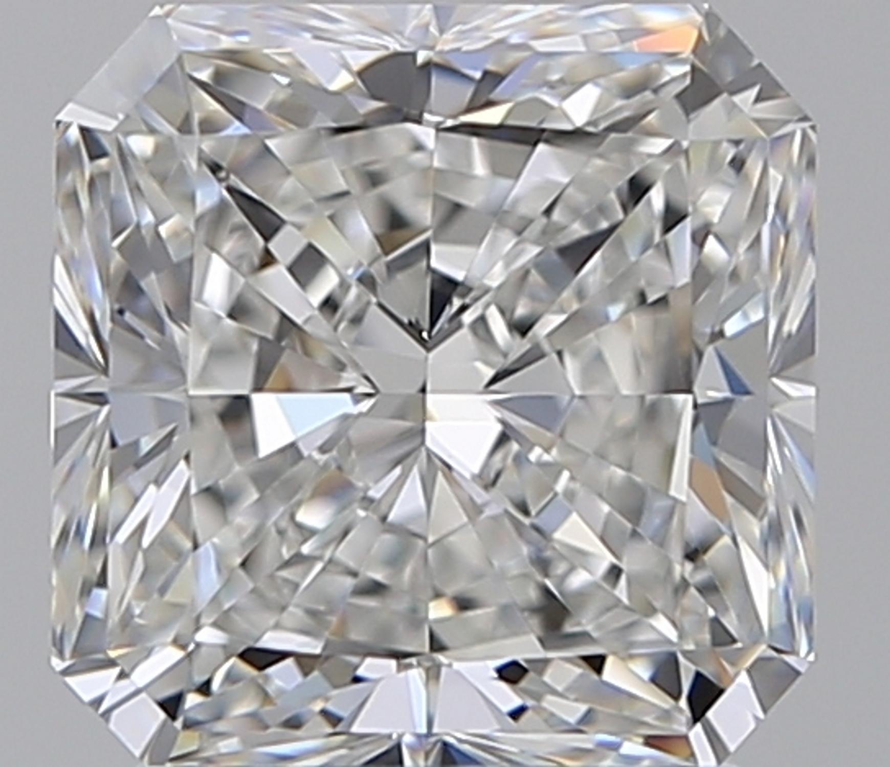 Moderne Bague en platine avec diamant taille radiant carrée de 5 carats certifié GIA en vente