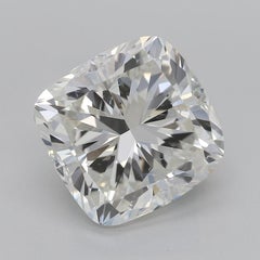 GIA 6.01ct Cushion Solitaire with Half Eternity 18K White Gold Diamond Ring