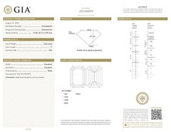GIA 6.02ct Smaragdschliff Diamant F VS2 Lose oder in Solitär Ring gesetzt