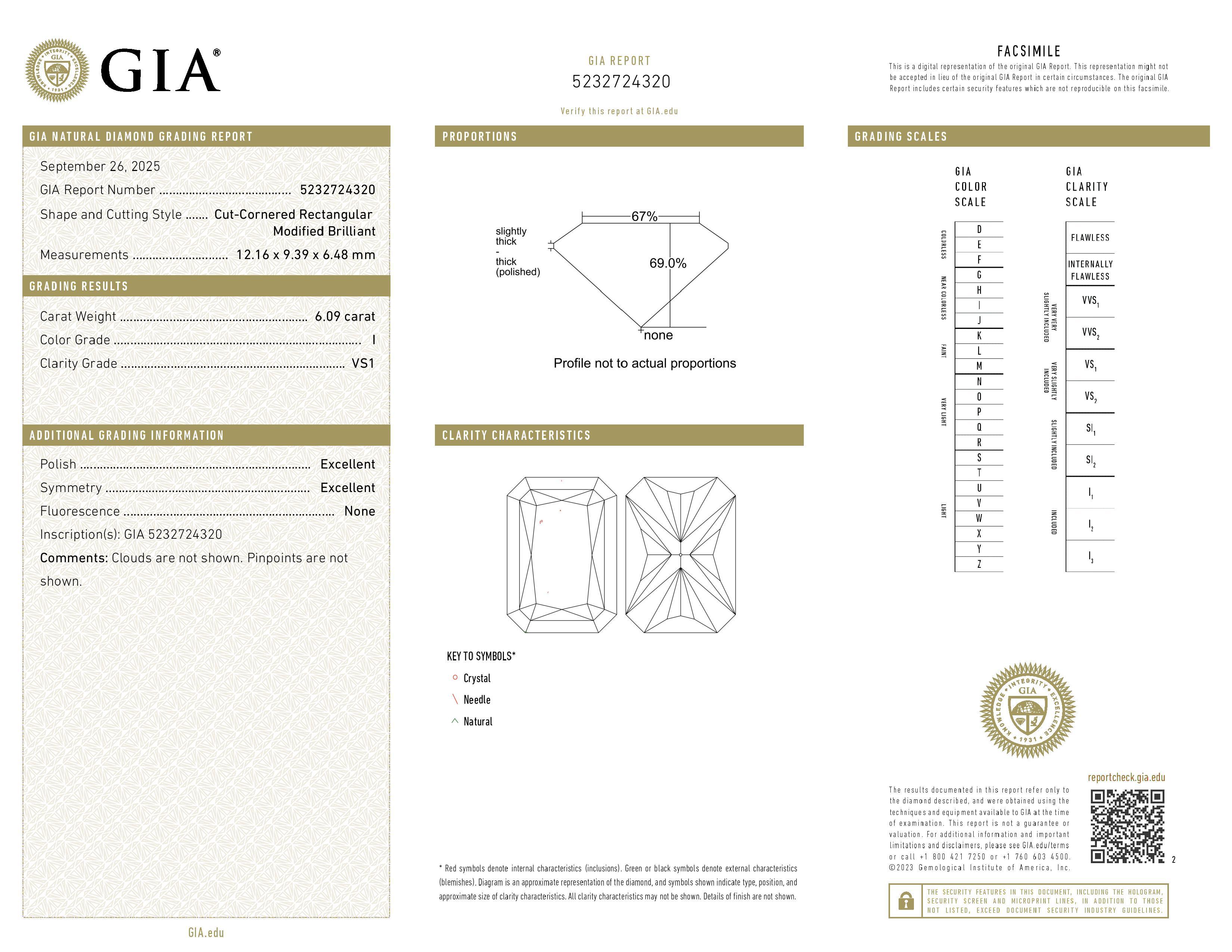 GIA 6,02ct Solitario radiante con mezza eternità in oro bianco 18 carati In condizioni Nuovo in vendita a New York, NY