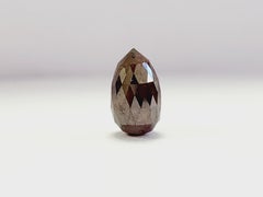 CLEARANCE, GIA 6.49 Carats Orangy Brown Diamond Briolette