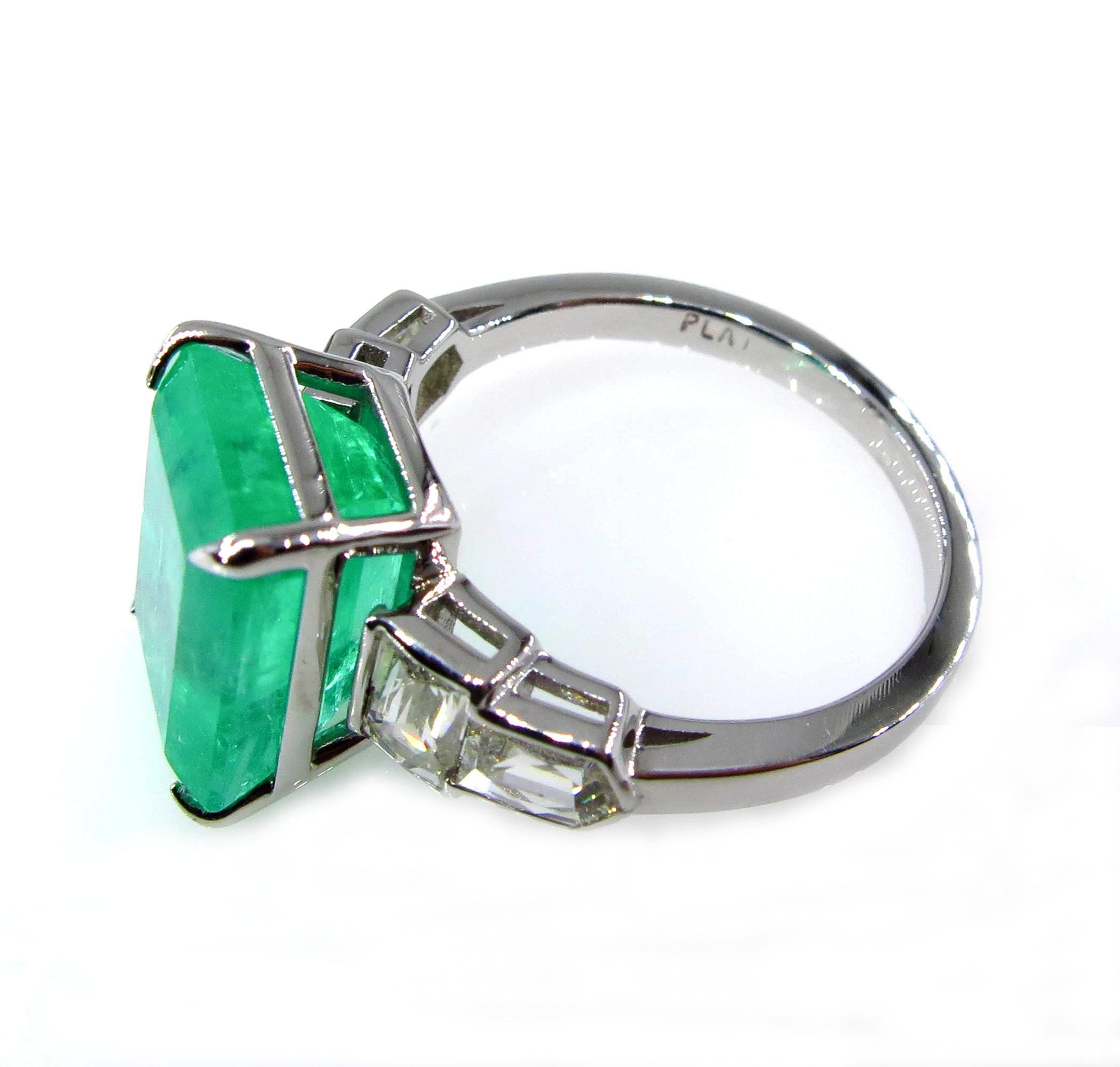 platinum and emerald anniversary ring