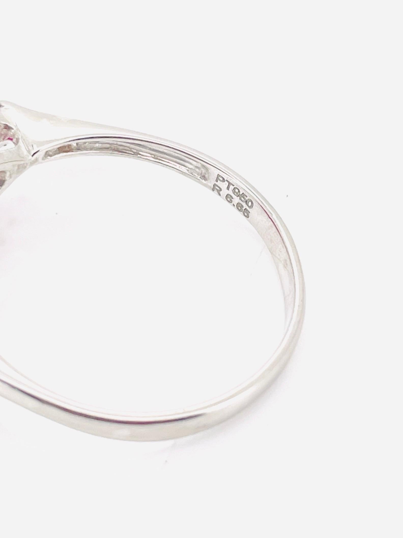 GIA 6.65 Ct Natural Burma Ruby Ring 5.16 Gram  Platinum Gold For Sale 3