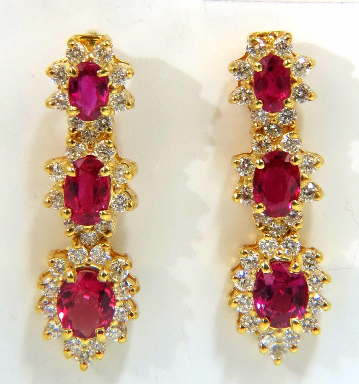 GIA 67.20 Carat No Heat Ruby Diamond Necklace Bracelet Earrings Unheated For Sale 4