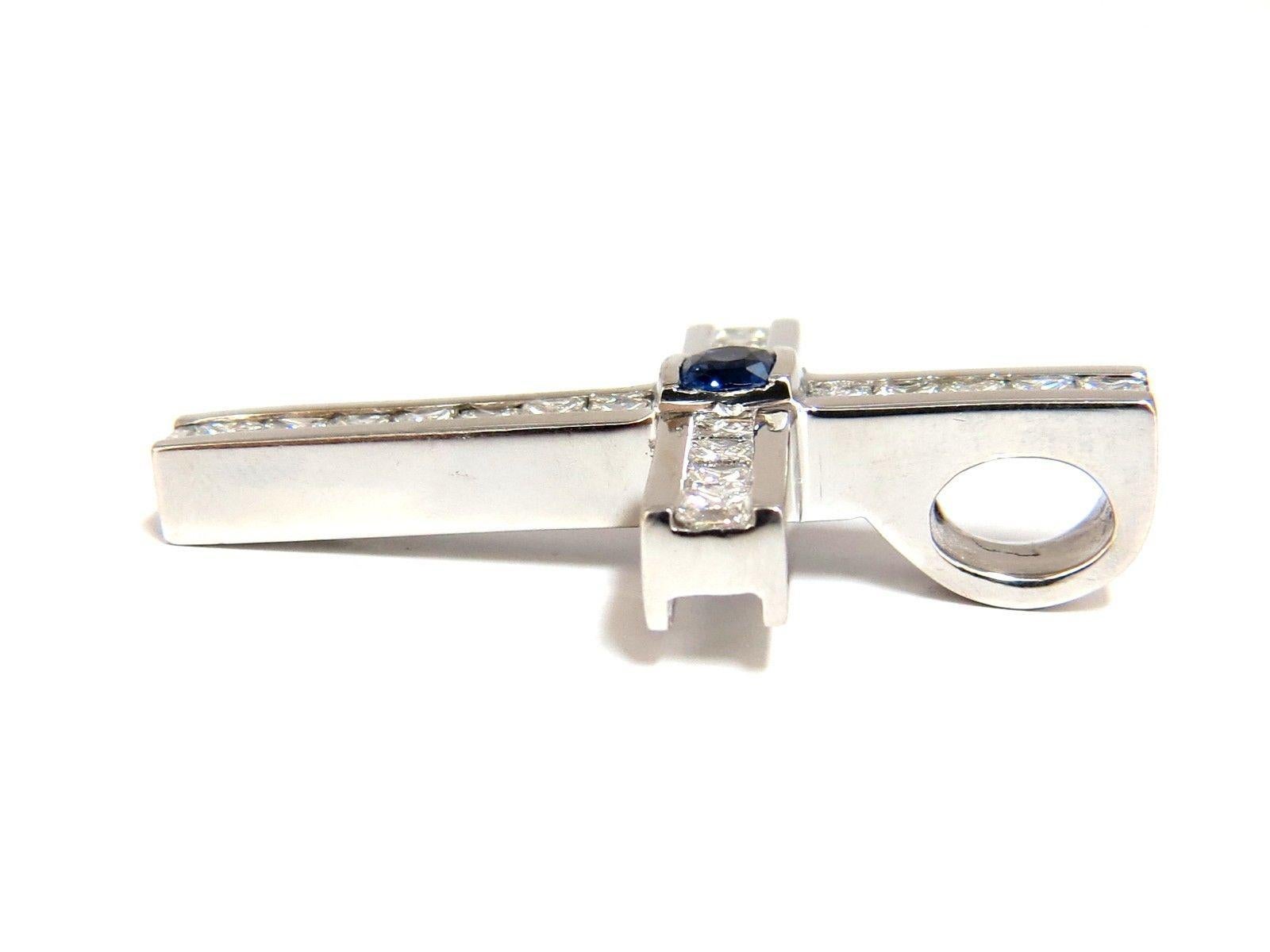mens sapphire pendant