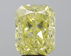 GIA 6ct Radiant Diamond Fancy Intense Yellow Loose or Set in Solitaire Ring