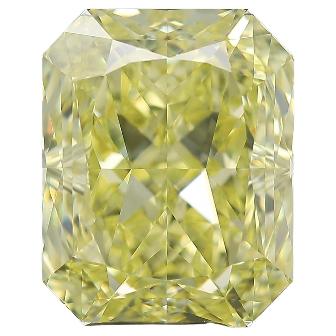 GIA 6ct Radiant Diamond Fancy Intense YellowLoose or Set in Solitaire Ring
