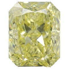 GIA 6ct Radiant Diamond Fancy Intense YellowLoose or Set in Solitaire Ring