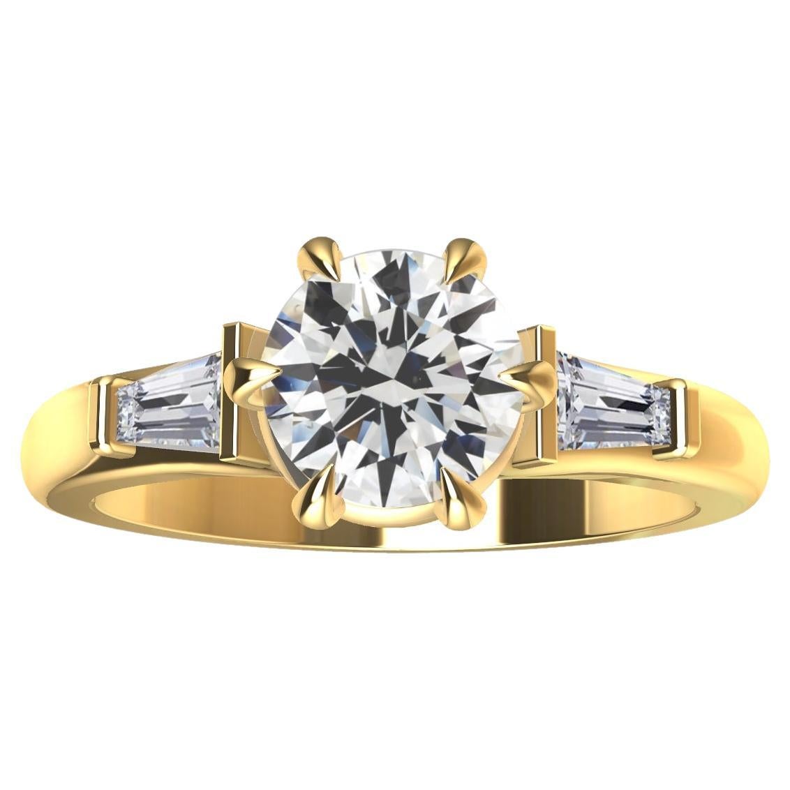 For Sale:  GIA .70 Certified Diamond  Engagement Ring in 18 Karat Gold