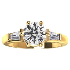 GIA .70 Certified Diamond  Engagement Ring in 18 Karat Gold