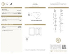 GIA 7,01ct Emerald Cut Diamond M VVS2 Excellent Polish Loose or Set in Ring (diamant taillé en émeraude)
