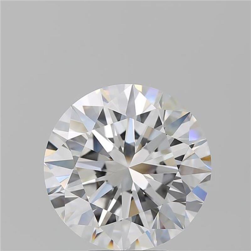 Ein prächtiger Diamantring mit einem atemberaubenden runden Mittelstein, der ein beeindruckendes Gewicht von 7,01 hat und mit einem makellosen D und FL aufwartet. Dieses exquisite Stück wurde fachmännisch aus Weißgold gefertigt und bietet einen