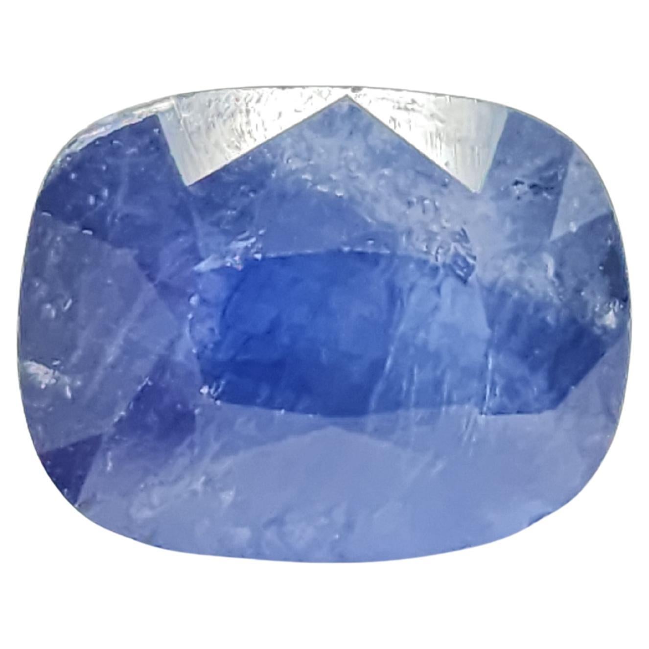 GIA Zafiro natural de 7.48 quilates en forma de cojín en venta