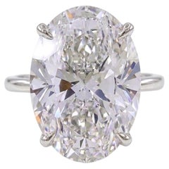GIA 8 Carat Oval Brilliant Diamond Solitaire Ring
