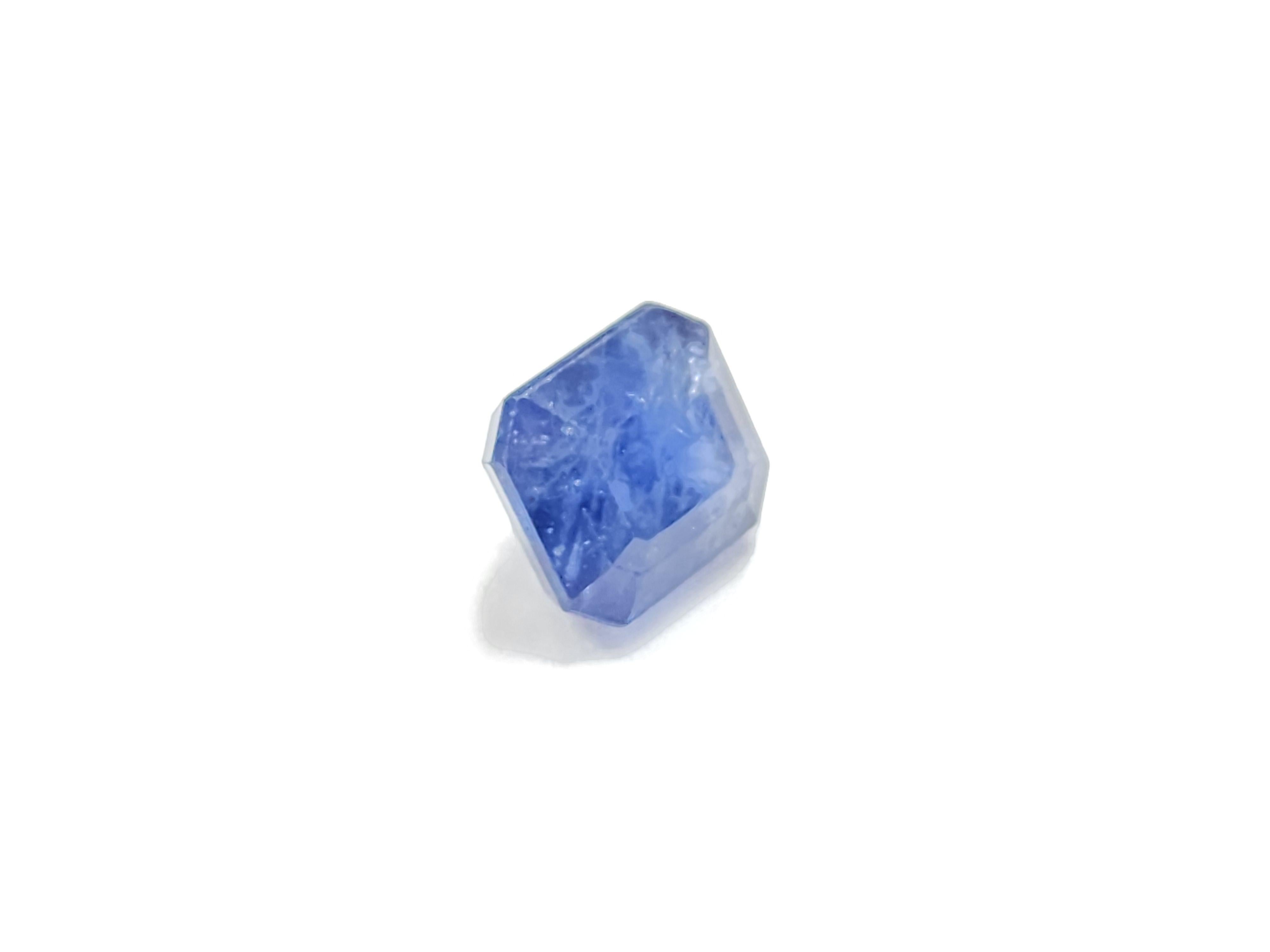 GIA 8.02 Karat Natürlicher Saphir Radiant Form im Angebot 1
