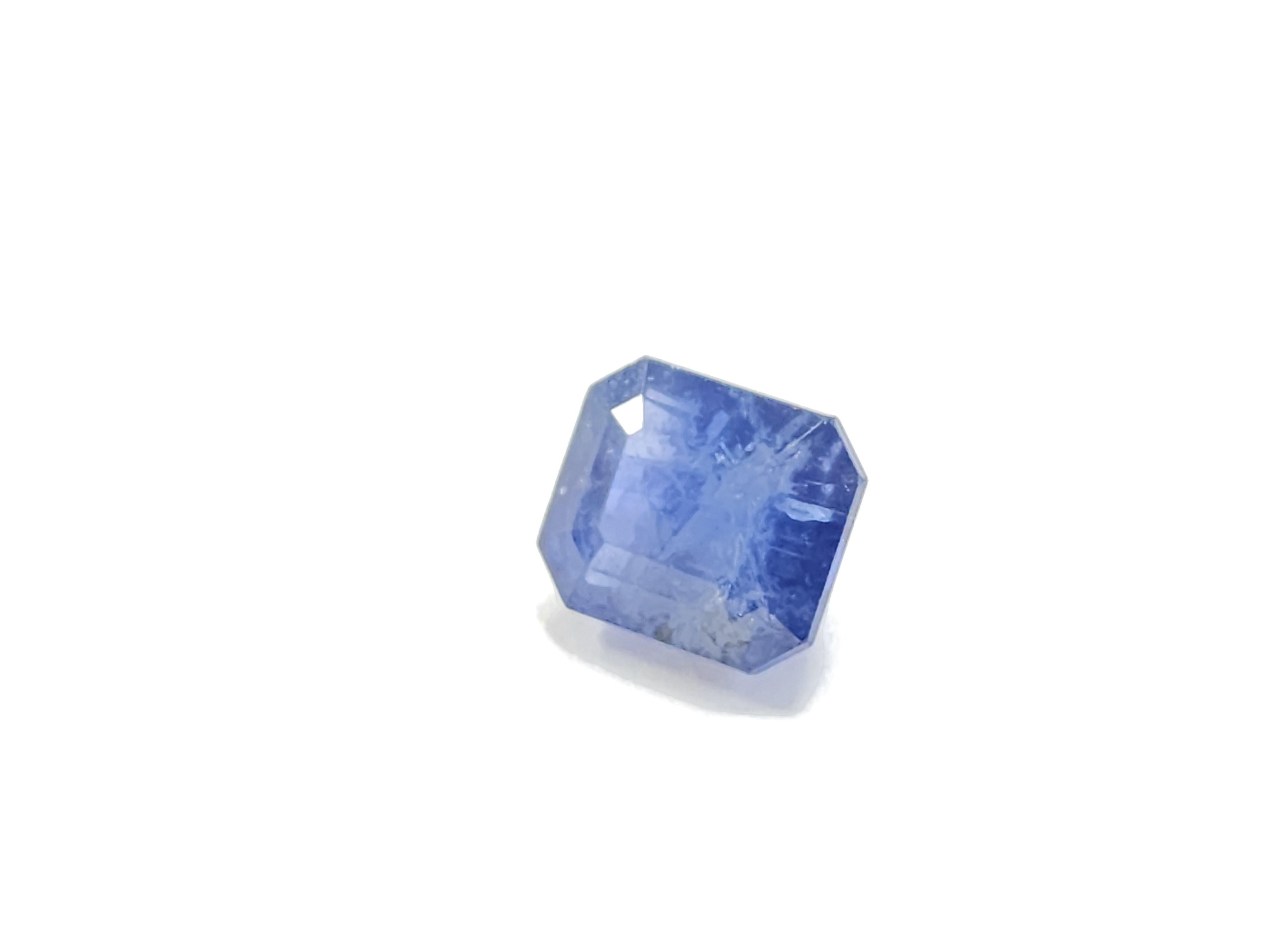 GIA 8.02 Karat Natürlicher Saphir Radiant Form im Angebot 2