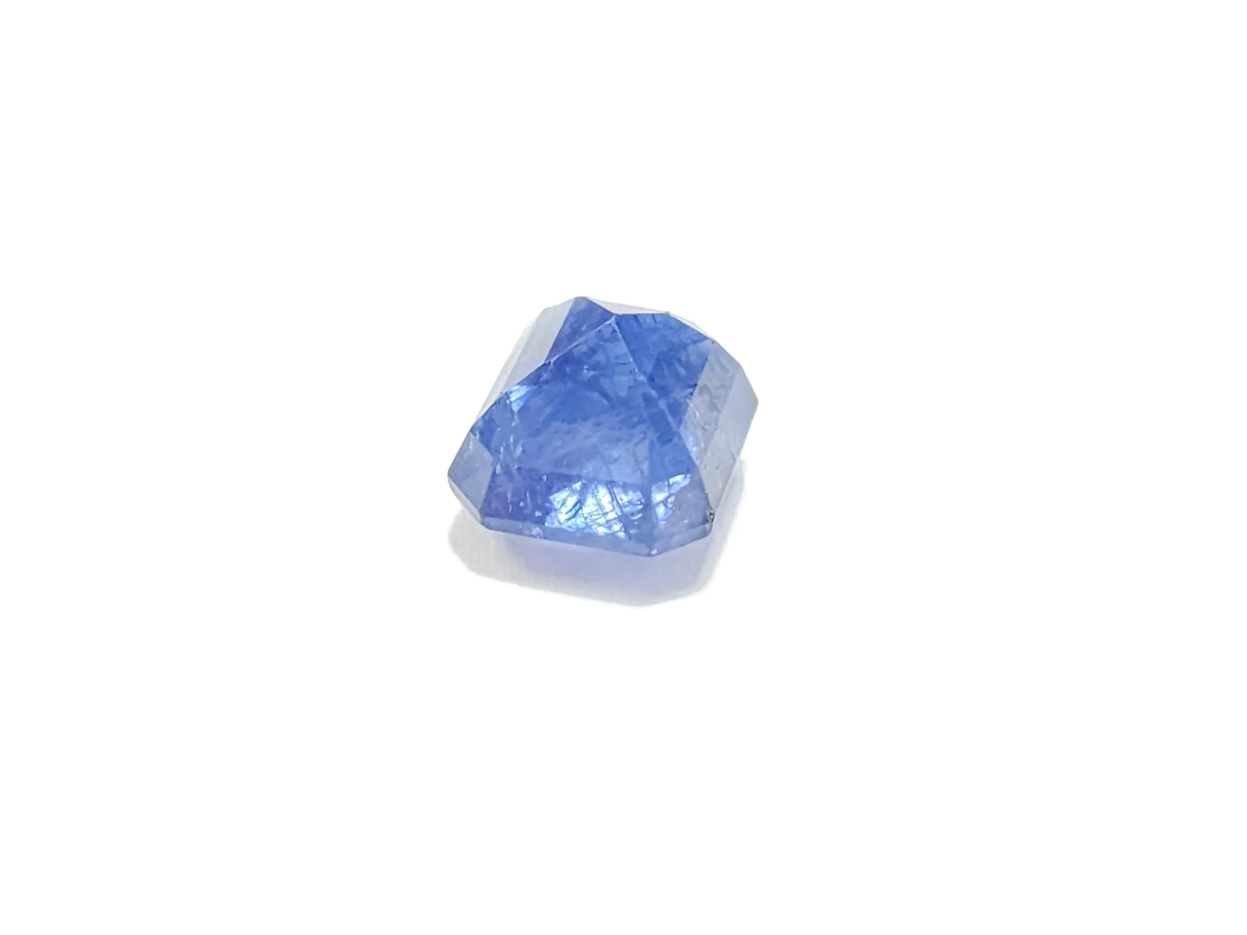GIA 8.02 Karat Natürlicher Saphir Radiant Form im Angebot 3