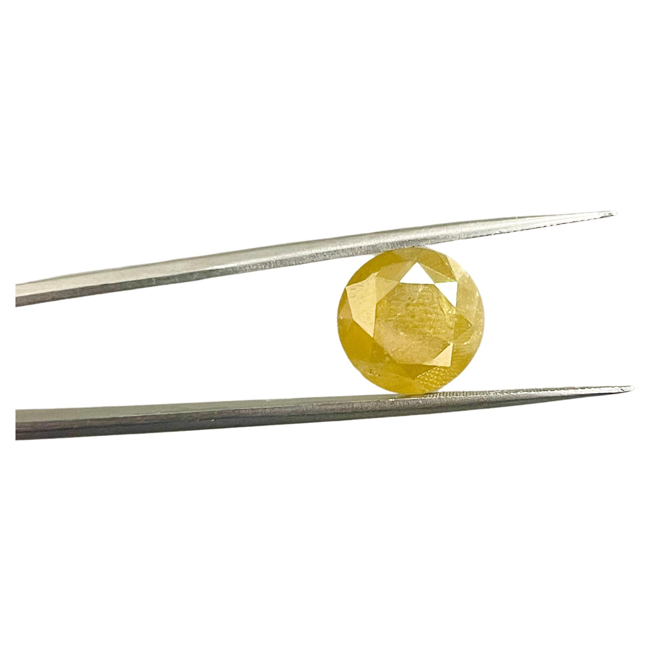 SAMPLE SALE GIA 8,17 Karat natürlicher gelber runder loser Diamant mit Fancy-Diamant