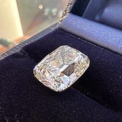 GIA 9.10 carat Old Mine Cut N-VS1 Natural Loose Diamond