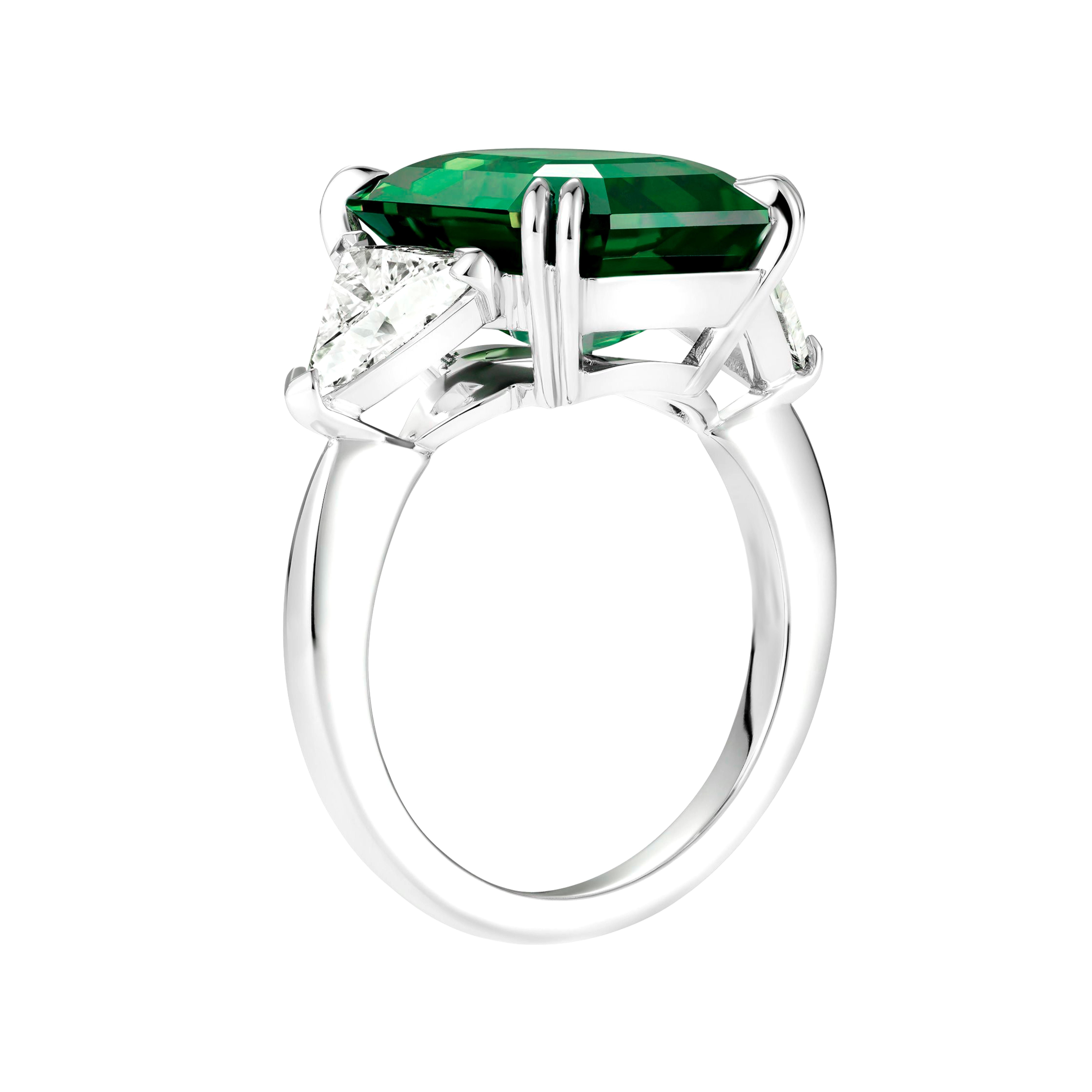 GIA AGL zertifiziert 6,25 Karat Muzo kolumbianischen Smaragd Platin Ring (Smaragdschliff) im Angebot