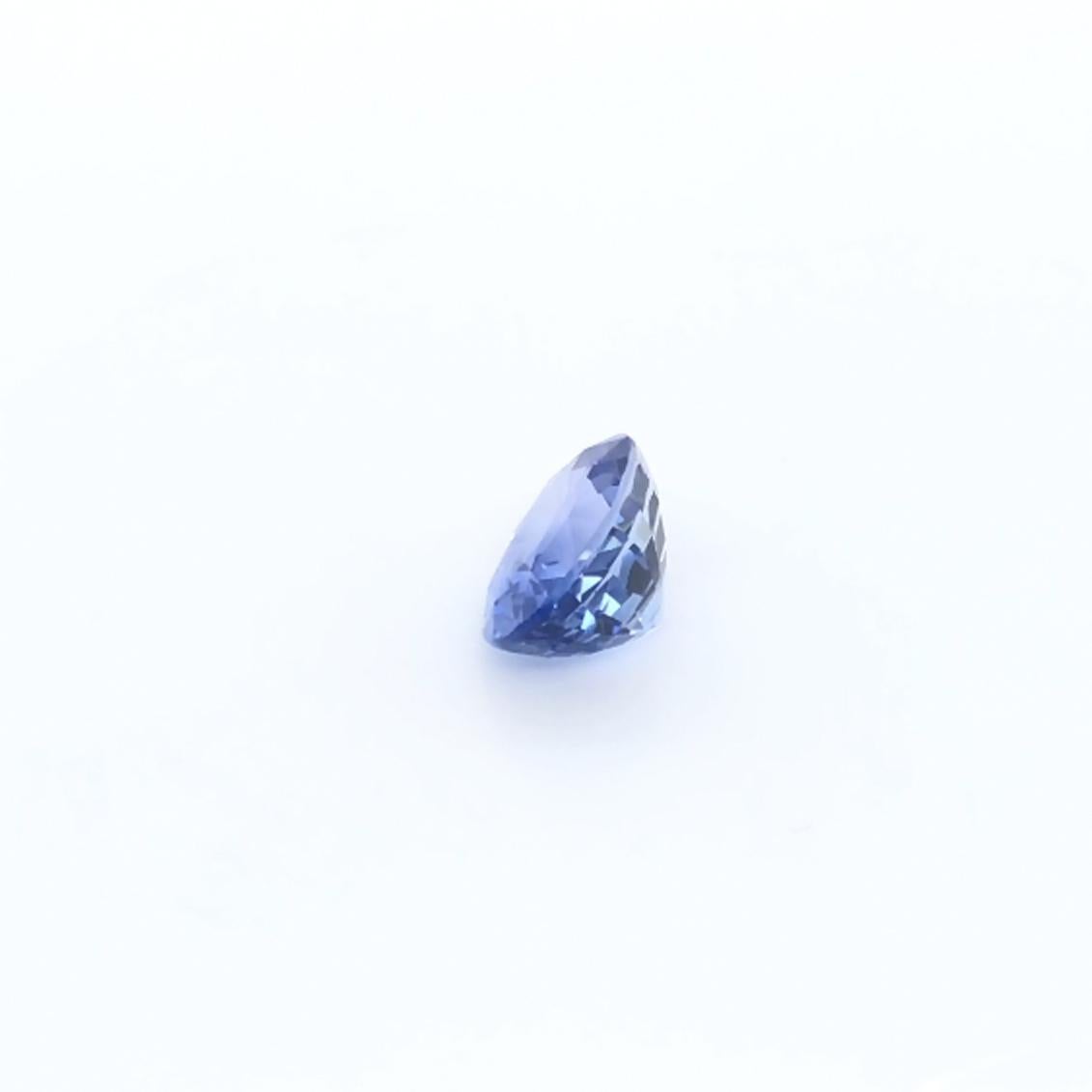GIA and Bellerophon Certified 4.23ct Blue Sapphire Natural Gemstone In New Condition For Sale In Bangkok, TH