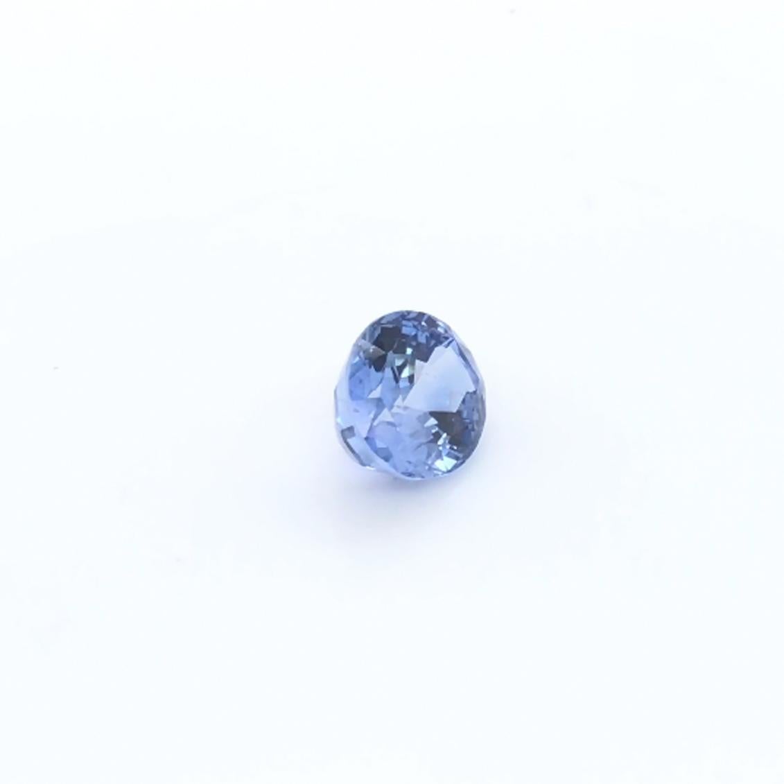 GIA and Bellerophon Certified 4.23ct Blue Sapphire Natural Gemstone For Sale 1