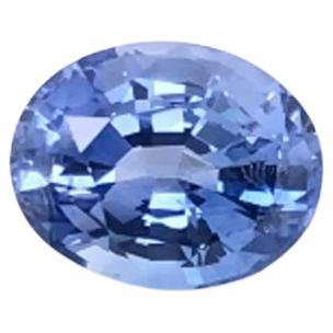 GIA and Bellerophon Certified 4.23ct Blue Sapphire Natural Gemstone For Sale