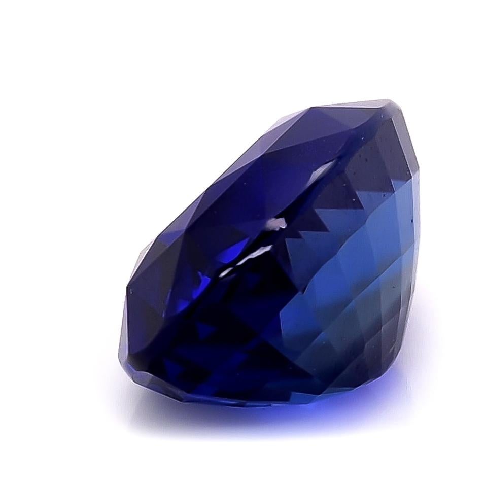 GIA and GRS Certified 7.45 Carat Sri Lankan Natural Unheated Blue Sapphire In New Condition For Sale In Los Angeles, CA