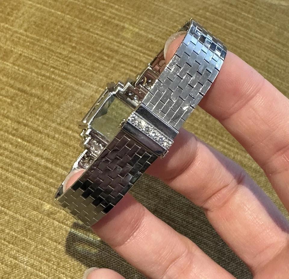 GIA Aquamarine 38.10 ct and Diamond Vintage Bracelet in Platinum and White Gold For Sale 3