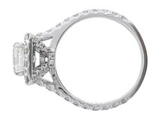 GIA Asscher 1.50 Carat Cut Diamond Engagement Ring D VS1