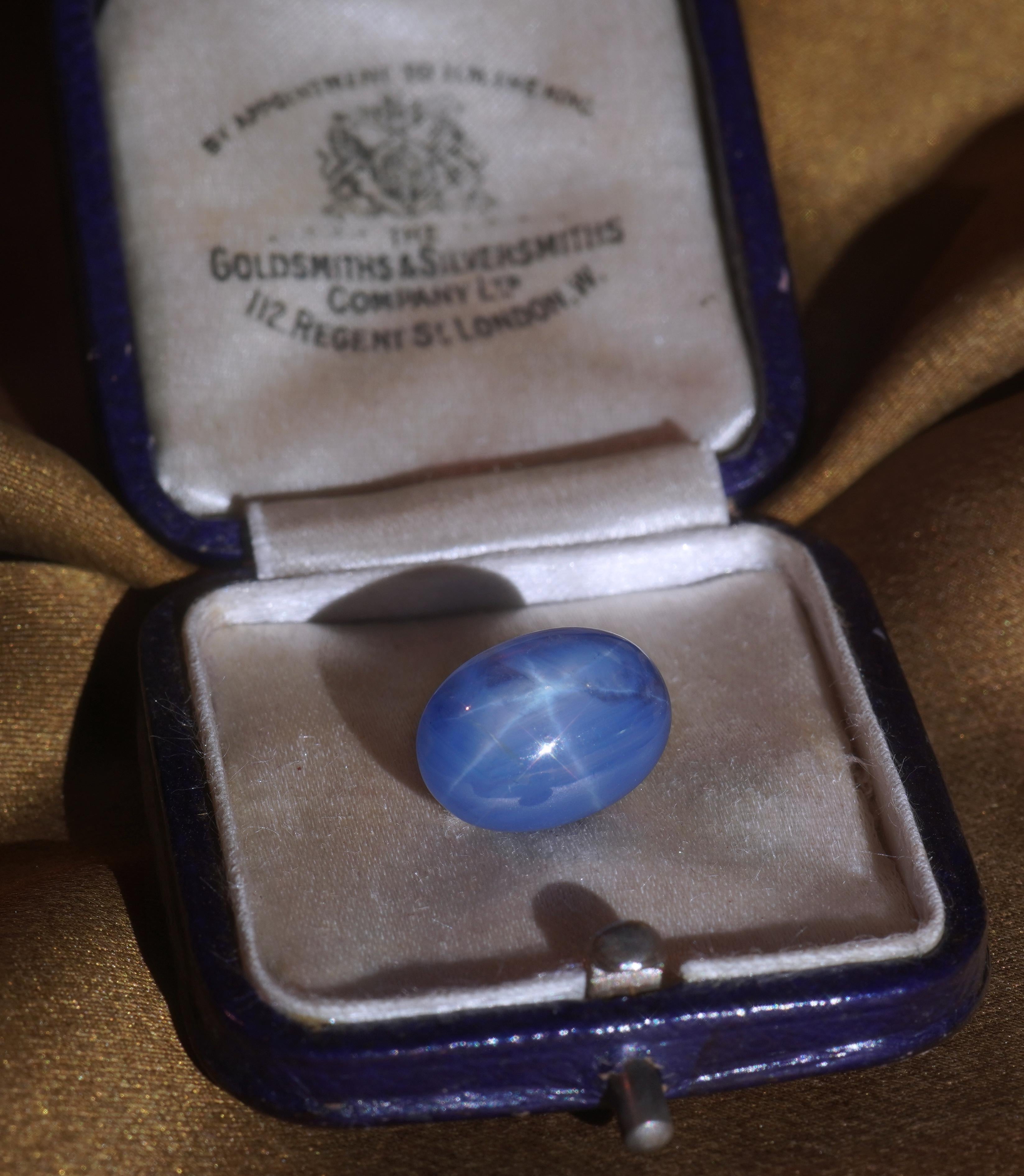 GIA Blue Star Sapphire No Heat Sri Lanka Certified Natural Vintage 10.69 Carats 1