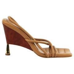 Gia Borghini + Rosie Huntington Whiteley 2 Sandali in pelle EU 38 UK 5 US 8