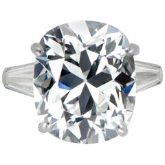 Anello con diamante GIA Brillante Old Mine Cushion da 4 carati