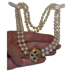 Sapphire Beaded Necklaces