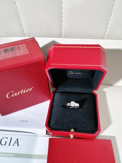 GIA Cartier Love 1.15ct Round Brilliant Diamond 18K White Gold Engagement Ring