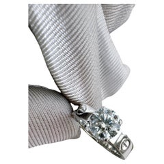 GIA Cartier Love 1.15ct Round Brilliant Diamond 18K White Gold Engagement Ring