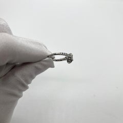 GIA Cartier Platinum Destinée Cushion-Cut 1.04ct Diamond Halo Engagement Ring