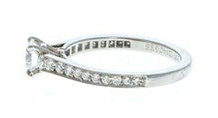 GIA Cartier Platinum & Diamond Ring 0.52ctw with Papers F VVS1