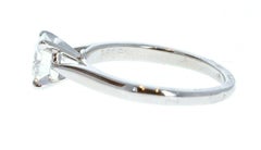GIA Cartier Platinum & Diamond Ring 0.52ctw with Papers F VVS1
