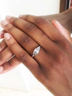 GIA Certified 0.71 Carat D Color Diamond Platinum Engagement Ring