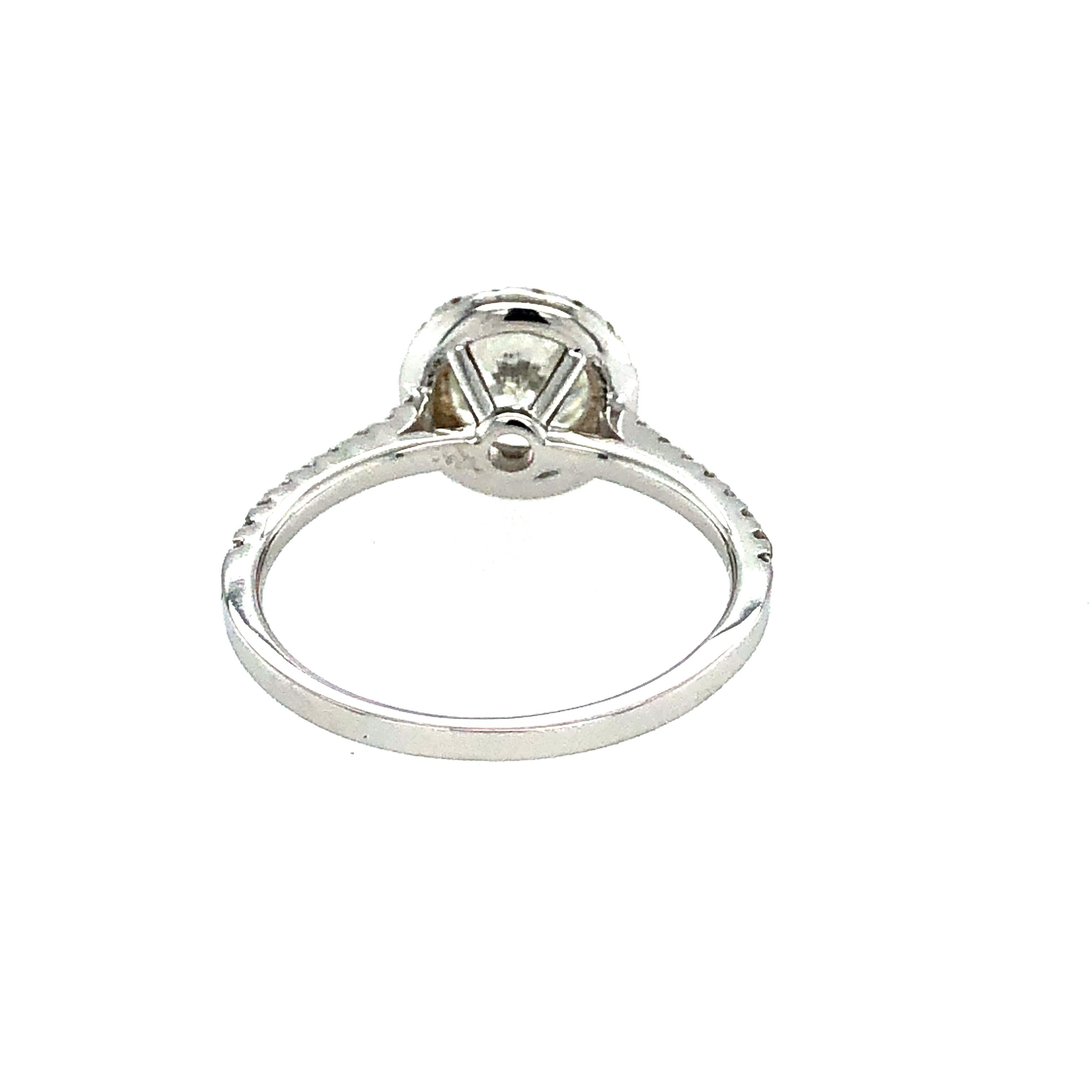 Women's GIA Certified 1.50 Carat H Si2 Brilliant Cut Diamond Engagement Ring