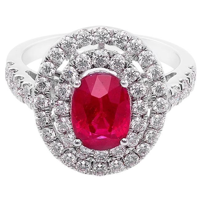 GIA Certified Five Carat Vivid Red Pigeon's Blood Burma Ruby