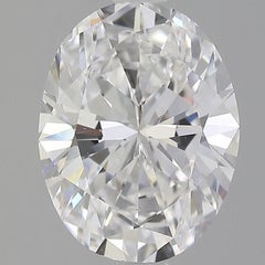 GIA Cert. Diamant naturel en vrac de 4,02 carats, couleur E, VS2, pureté, taille ovale