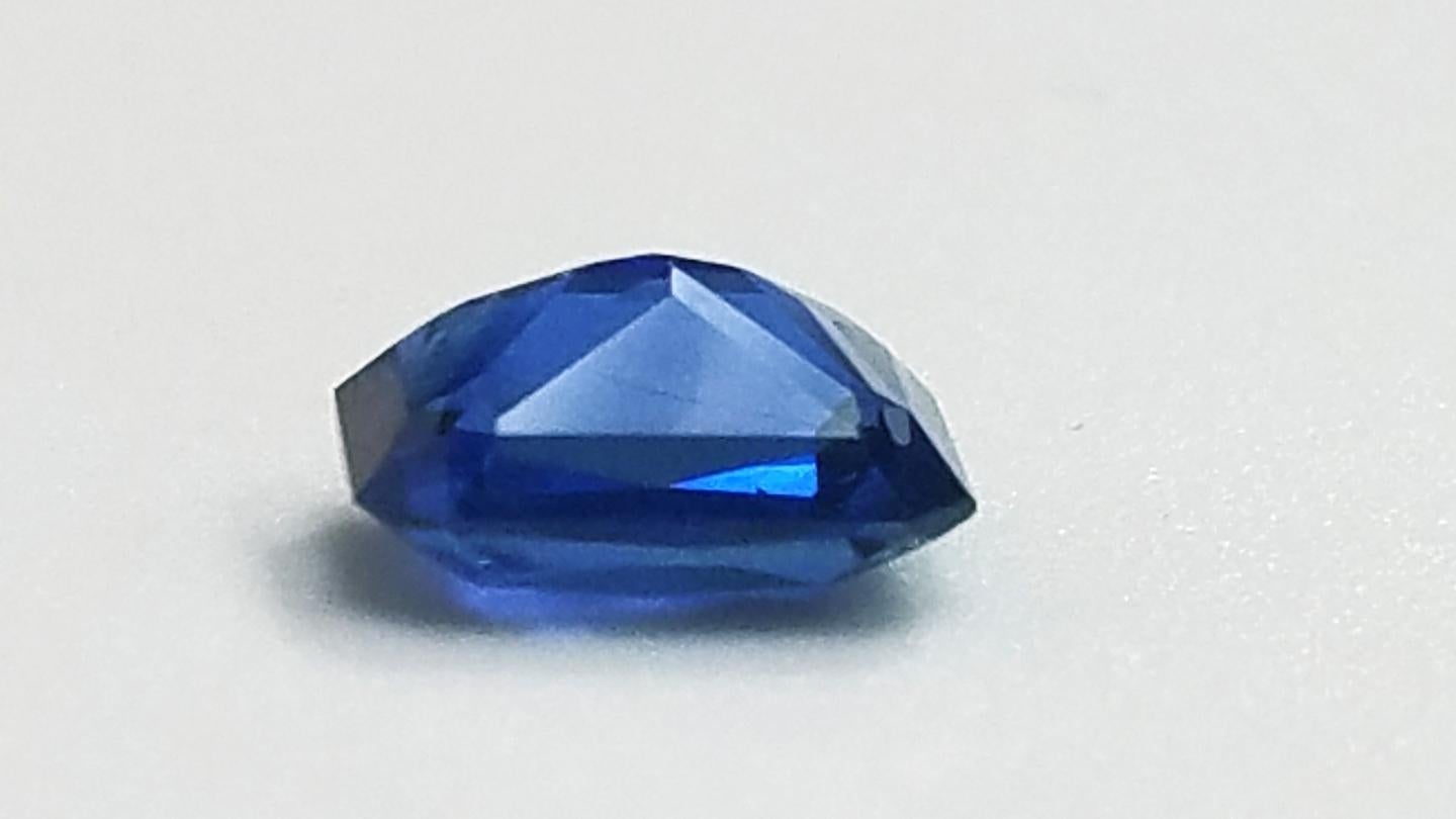 Contemporary GIA Cert. 4.61 Carat Gem Quality Emerald Cut Heated Blue Sapphire Loose Stone