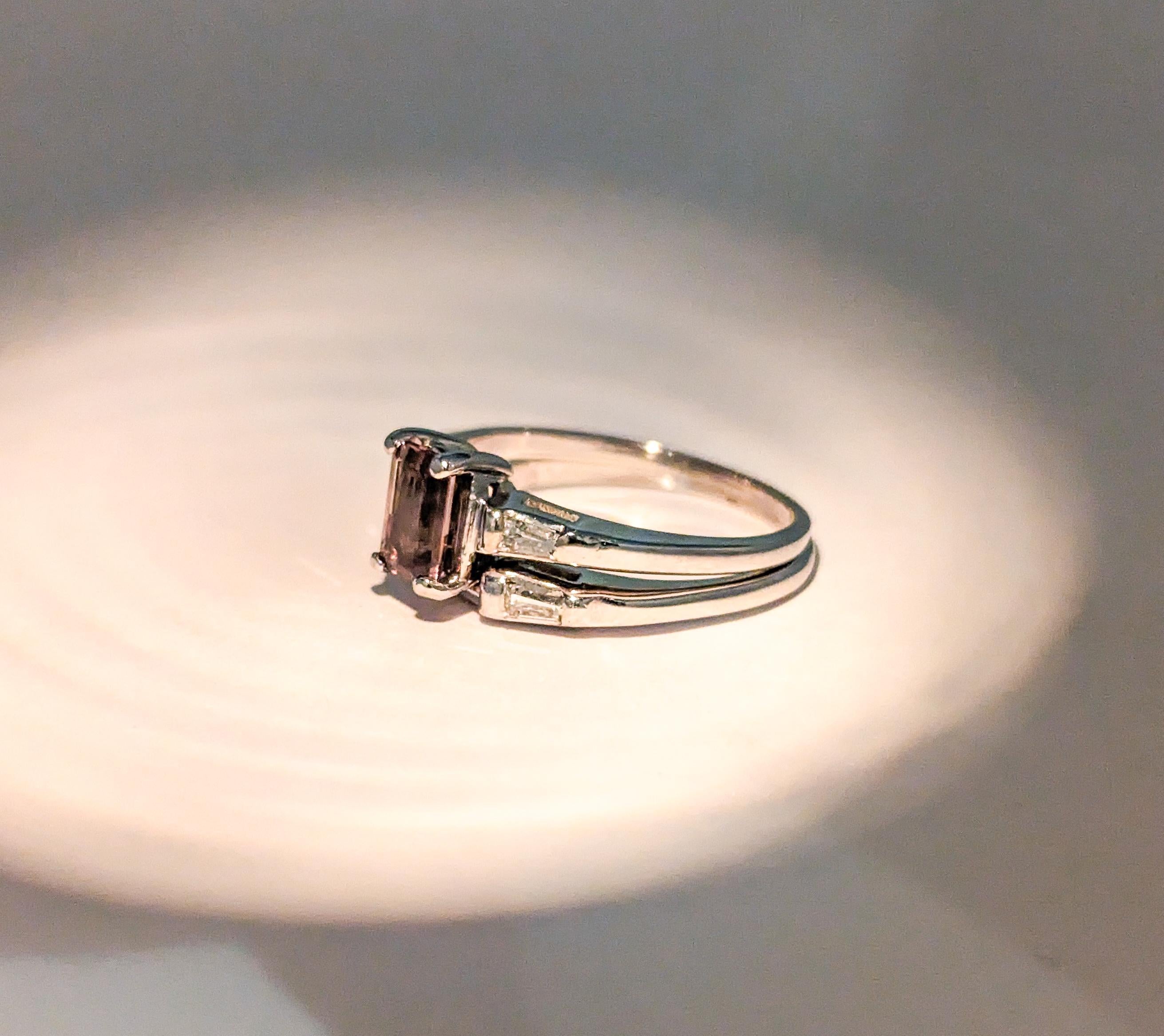 GIA Cert .77ct Alexandrit & Diamant Vintage Hochzeit Set in Weißgold 3