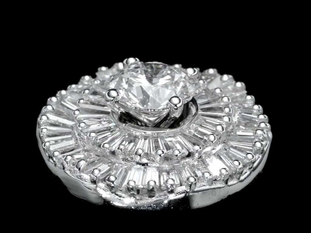 Ensemble de boucles d'oreilles ballerines interchangeables halo de diamants, émeraudes et rubis certifiés GIA Pour femmes en vente