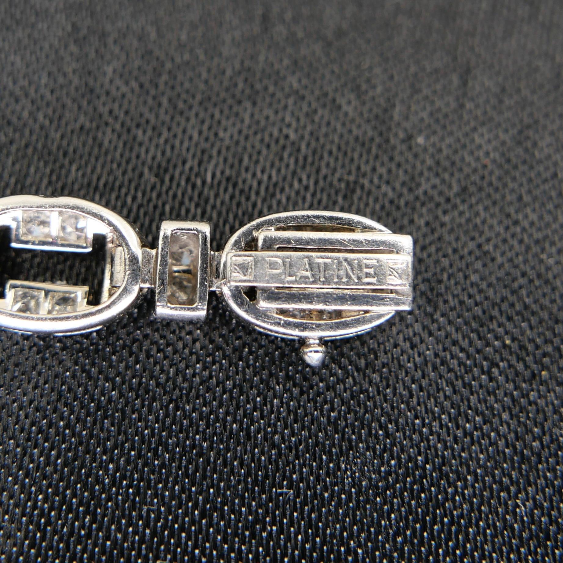 GIA Cert Burma No Heat Ruby, Old Euro Diamond Art Deco Armband. Französisches Gütesiegel im Zustand „Gut“ im Angebot in Hong Kong, HK