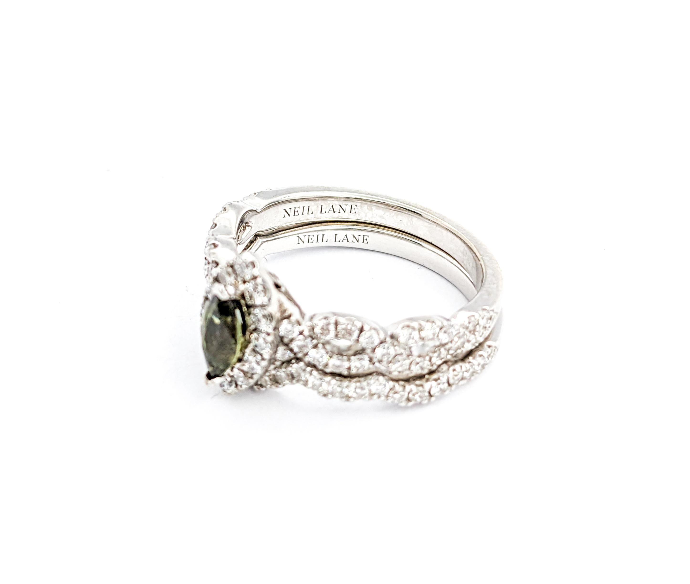 GIA Cert Natural Alexandrite & Diamond Engagement Ring In White Gold For Sale 10