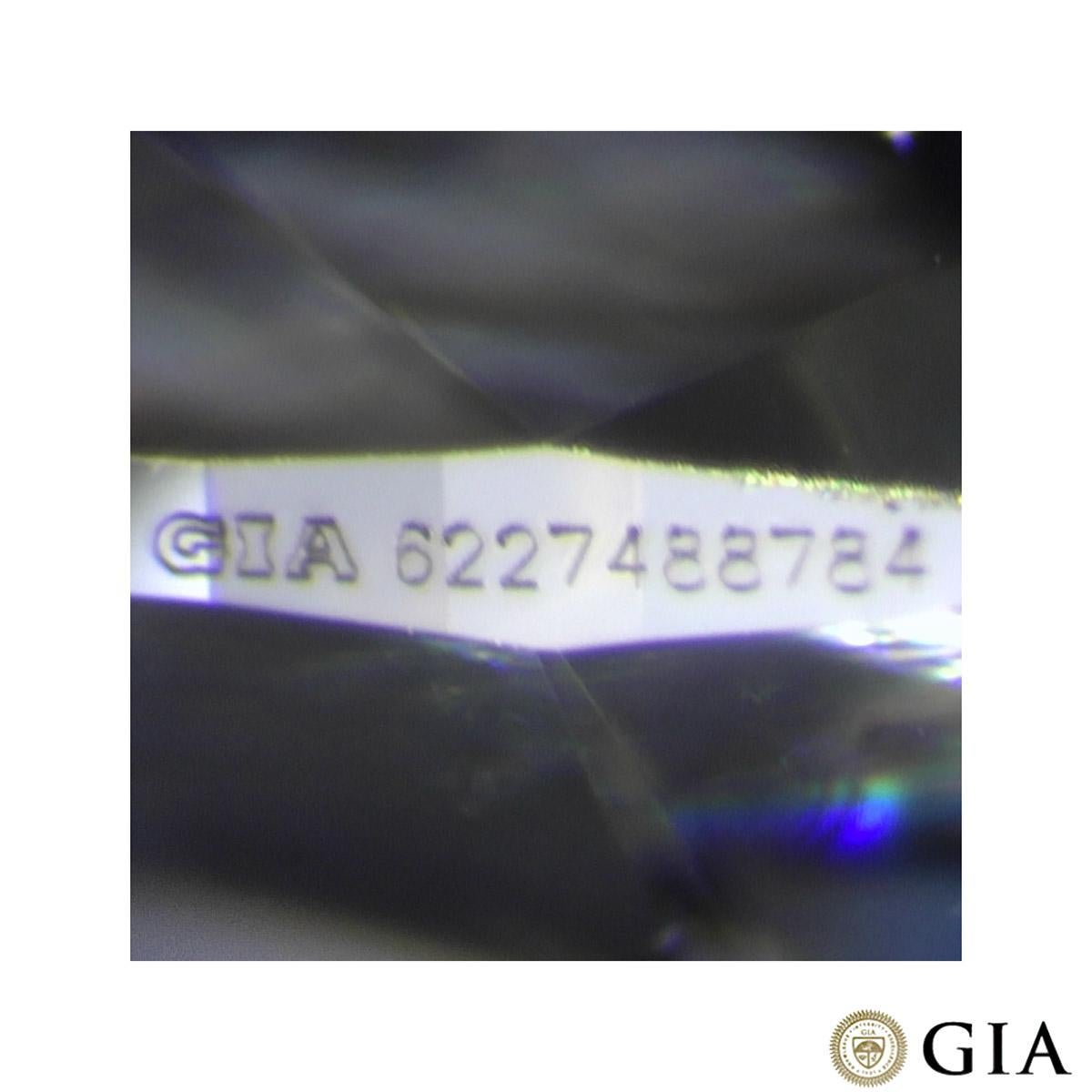 GIA Certed Platinum Round Brilliant Cut Diamond Ring 2.01ct G/SI2 For Sale 1