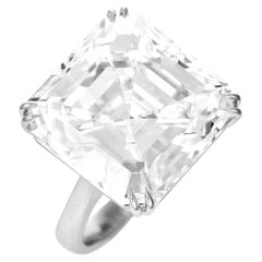 GIA Certifed 4 Carat Emerald Cut  Engagement Platinum Ring